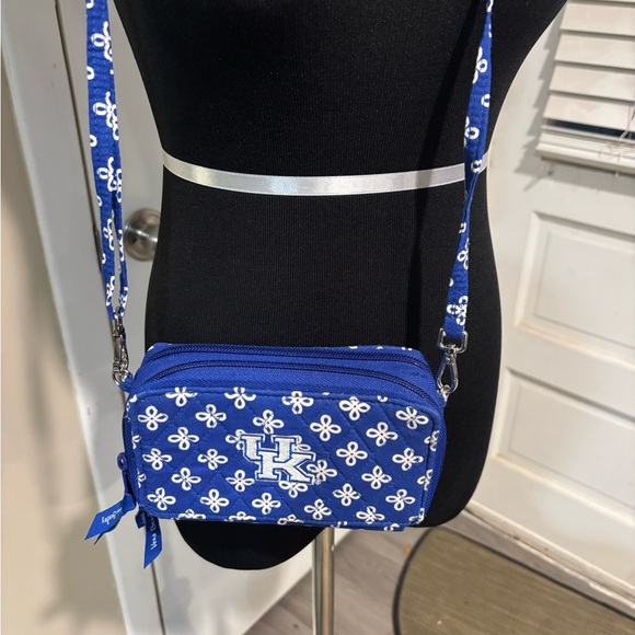 Vera Bradley Blue and White Crossbody Bag (University of Kentucky) - Picture 2 of 11